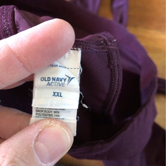 Old navy Active plum sports bra in size XXL - Picture 4 of 5